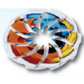 All-White Incredible Expanding Flying Disc with Digital Printing